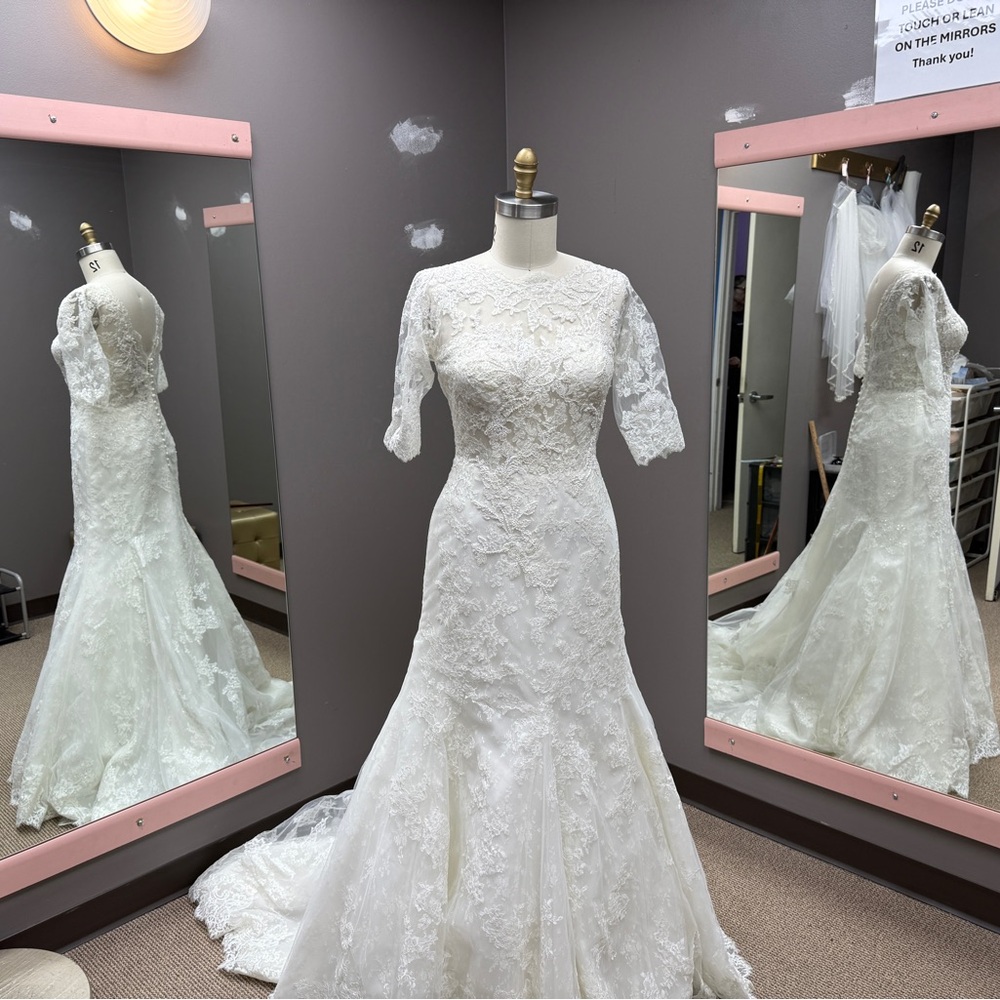 Pronovias Barcelona Lace Wedding Dress – Fit & Flare
